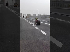 Толкающая термопластическая дорожная маркировка с сиденьем